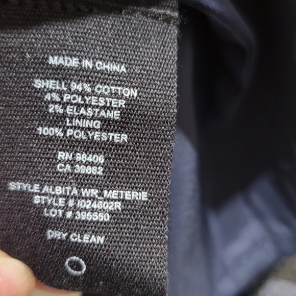 BNWT Theory Albita dress size 8 dark blue - Picture 4 of 4